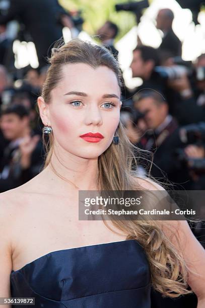 Imogen Waterhouse attends at the 'Youth' Premiere during the 68th Cannes Film Festival
