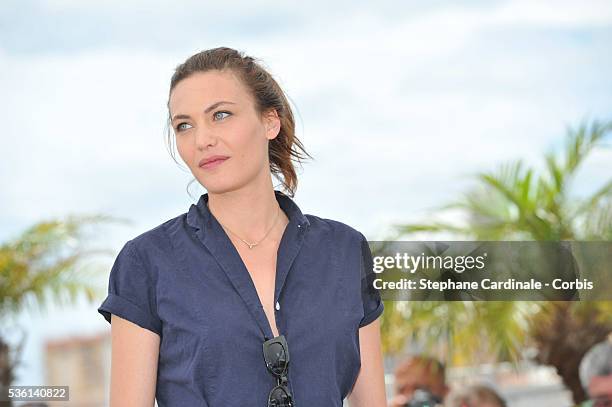 Aomi Muyock attends the "Love" Photocall during the 68th Cannes Film Festival, on May 21, 2015 in Cannes, France.