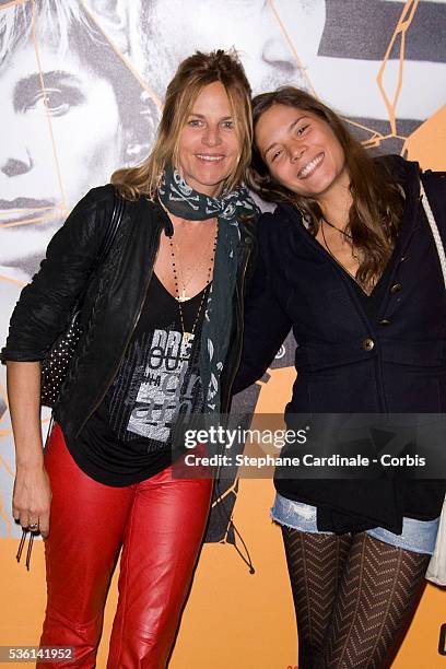 Virginie Couperie with her daughter Vanille Clerc attends the premiere of "Les Petits Mouchoirs" in Paris.