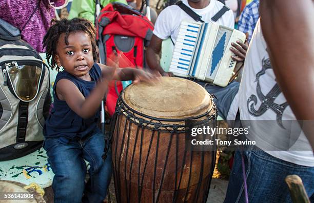 Bwa Kayman Vodou Ceremony, Brooklyn, NY, 16 August 2014 - Vodou ceremony in Prospect Park, Brooklyn, NY, commemorating the Bwa Kayman ceremony. Bois...