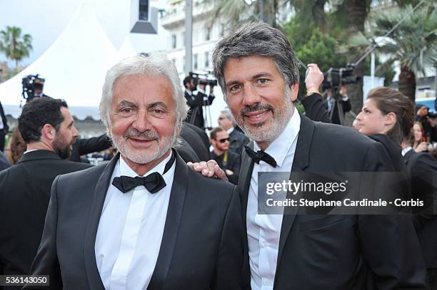 Fabien and Franck Provost attends the Premiere of 'Dheepan' during the 68th Cannes Film Festival, on May 21, 2015 in Cannes, France.