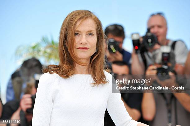 Isabelle Huppert attends the 'Valley Of Love' Photocall during the 68th annual Cannes Film Festival on May 22, 2015