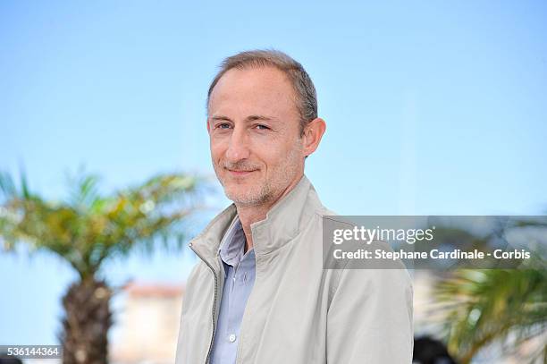 Guillaume Nicloux attends the 'Valley Of Love' Photocall during the 68th annual Cannes Film Festival on May 22, 2015