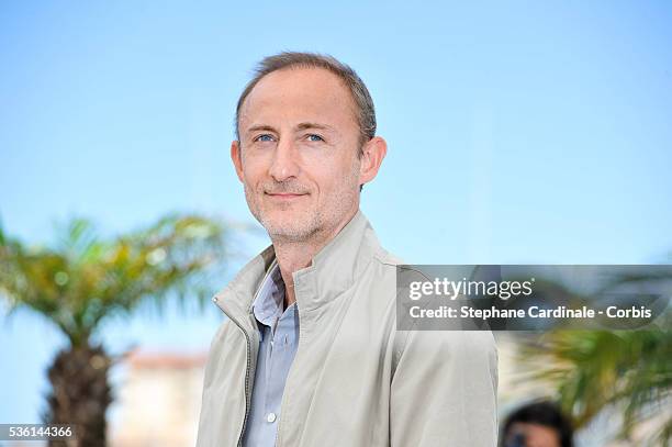 Guillaume Nicloux attends the 'Valley Of Love' Photocall during the 68th annual Cannes Film Festival on May 22, 2015
