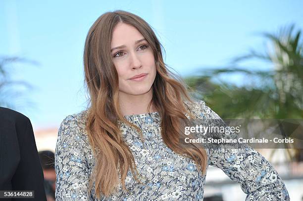 Sarah Sutherland attend the 'Chronic' Photocall during the 68th annual Cannes Film Festival on May 22, 2015