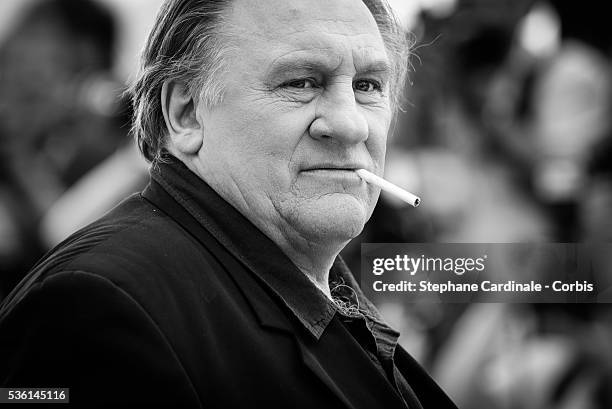 Gerard Depardieu attends the 'Valley Of Love' Photocall during the 68th annual Cannes Film Festival on May 22, 2015