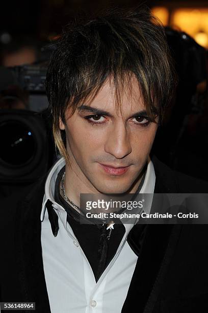 Mikelangelo Loconte attends the 'Globes de Cristal' 2011 Awards, at "Le Lido" in Paris.