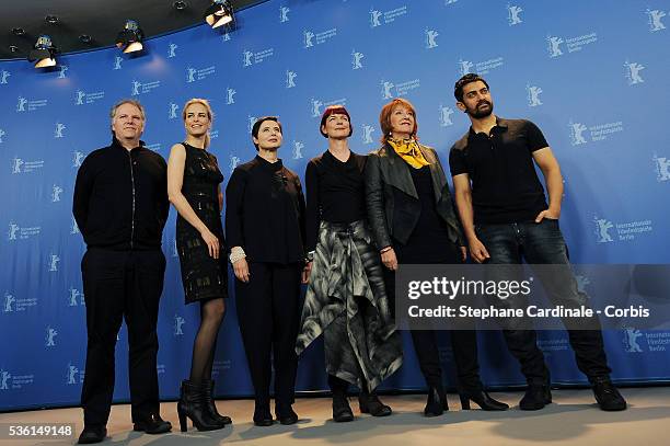 Jury members Guy Maddin, Nina Hoss, Isabella Rossellini, Sandy Powell, Jan Chapman and Aamir Khan attend the International Jury Photocall, during the...