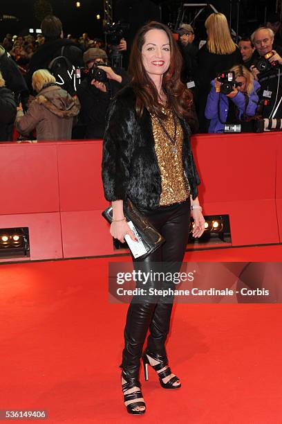 Natalia Woerner attends the 'True Grit' Premiere, at the 61st Berlin Film Festival, at Berlinale Palace.