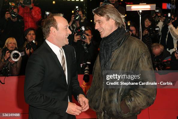 Kevin Spacey and Jeremy Irons attend the 'Margin Call' Premiere