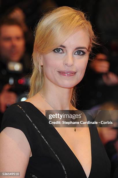 Nina Hoss attends the 'True Grit' Premiere, at the 61st Berlin Film Festival, at Berlinale Palace.