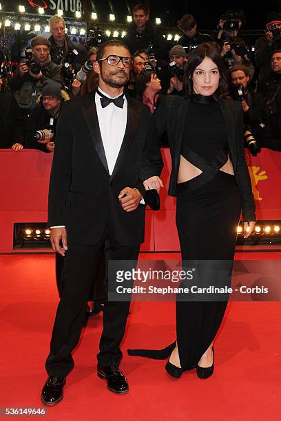 Actress Nicolette Krebitz and guest attend the 'True Grit' Premiere, during the 61st Berlin Film Festival at Berlinale Palace.