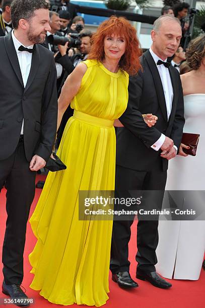 Sabine Azema attends the closing ceremony and 'Le Glace Et Le Ciel' Premiere during the 68th annual Cannes Film Festival on May 24, 2015