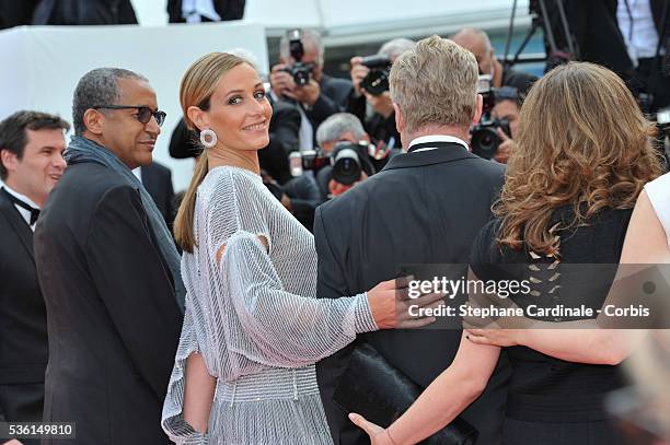 Cecile De France attends the closing ceremony and 'Le Glace Et Le Ciel' Premiere during the 68th annual Cannes Film Festival on May 24, 2015