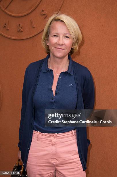 Ariane Massenet attends the 2015 Roland Garros French Tennis Open - Day Three, on May 26, 2015 in Paris, France.