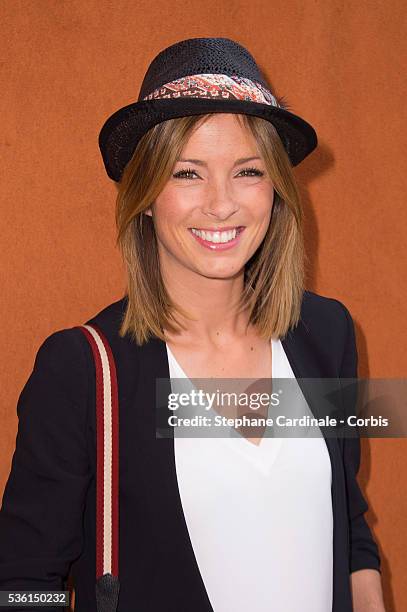 Isabelle Ithurburu attends the 2015 Roland Garros French Tennis Open - Day Four, on May 26, 2015 in Paris, France.