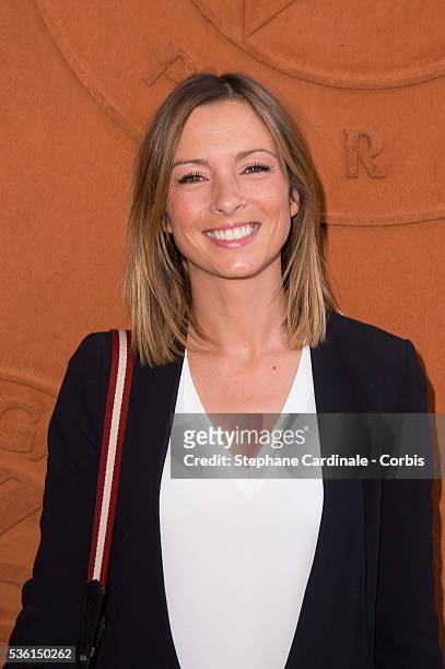 Isabelle Ithurburu attends the 2015 Roland Garros French Tennis Open - Day Four, on May 26, 2015 in Paris, France.