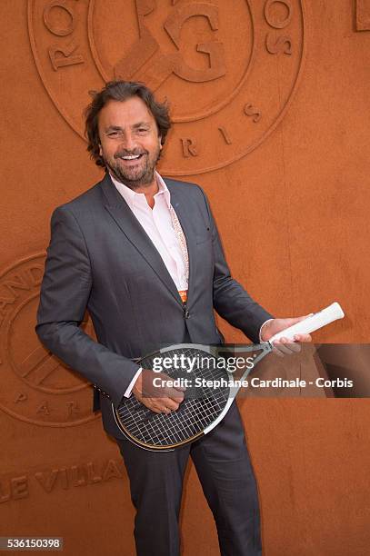 Henri Leconte attends the 2015 Roland Garros French Tennis Open - Day Four, on May 26, 2015 in Paris, France.