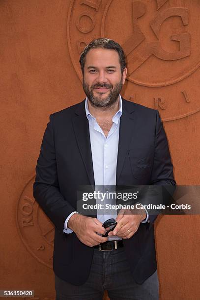 Bruce Toussaint attends the 2015 Roland Garros French Tennis Open - Day Four, on May 26, 2015 in Paris, France.