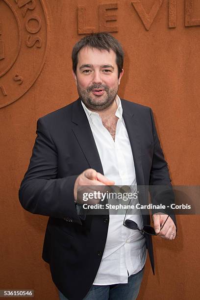 Jean-Francois Piege attends the 2015 Roland Garros French Tennis Open - Day Six, on May 26, 2015 in Paris, France.