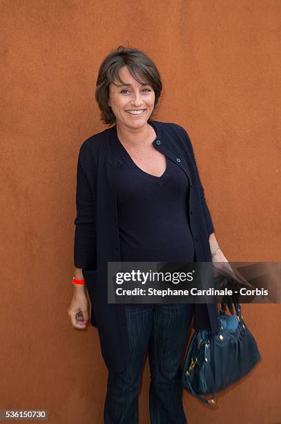 Amandine Begot attends the 2015 Roland Garros French Tennis Open - Day Six, on May 26, 2015 in Paris, France.