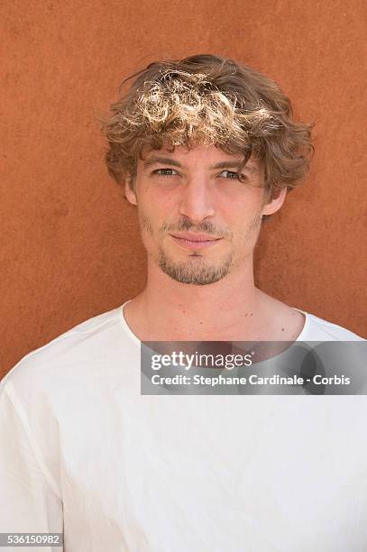 Niels Schneider attends the 2015 Roland Garros French Tennis Open - Day Seven, on May 30, 2015 in Paris, France.