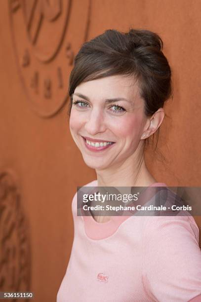 Emilie Caen attends the 2015 Roland Garros French Tennis Open - Day Seven, on May 30, 2015 in Paris, France.