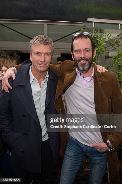 Philippe Caroit and Christian Vadim attend the 2015 Roland Garros French Tennis Open - Day Eight, on May 31, 2015 in Paris, France.
