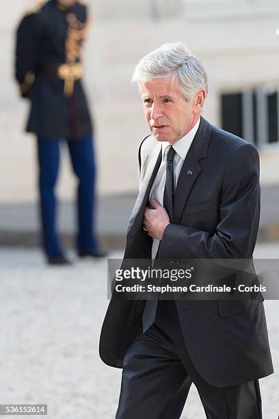 Alain Minc arrives for the State Dinner at the State Dinner offered by French President François Hollande at the Elysee Palace on June 2, 2015 in...