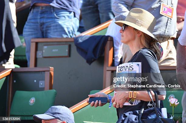 Julie Gayet attends the 2015 Roland Garros French Tennis Open - Day Twelve, on June 4, 2015 in Paris, France.