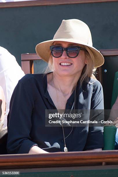 Julie Gayet attends the 2015 Roland Garros French Tennis Open - Day Eleven, on June 3, 2015 in Paris, France.