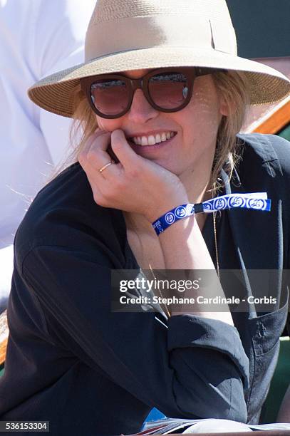 Julie Gayet attends the 2015 Roland Garros French Tennis Open - Day Eleven, on June 3, 2015 in Paris, France.