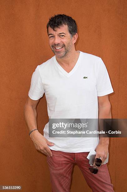 Stephane Plaza attends the 2015 Roland Garros French Tennis Open - Day Twelve, on June 4, 2015 in Paris, France.