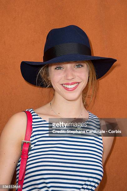 Alice Isaaz attends the 2015 Roland Garros French Tennis Open - Day Twelve, on June 4, 2015 in Paris, France.