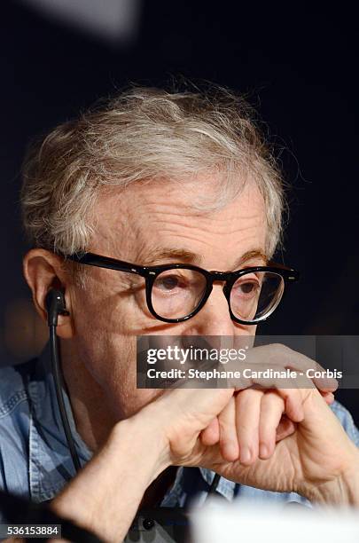 Woody Allen at the press conference of "Midnight in Paris" during the 64rd Cannes International Film Festival.