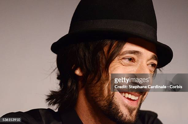 Adrien Brody at the press conference of "Midnight in Paris" during the 64rd Cannes International Film Festival.