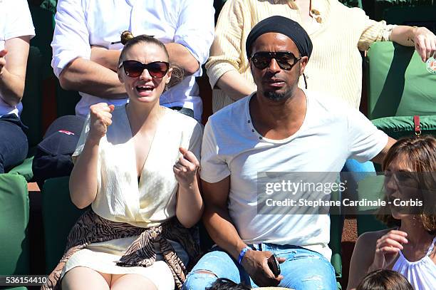 Sara Forestier attends the 2015 Roland Garros French Tennis Open - Day Fourteen, on June 6, 2015 in Paris, France.