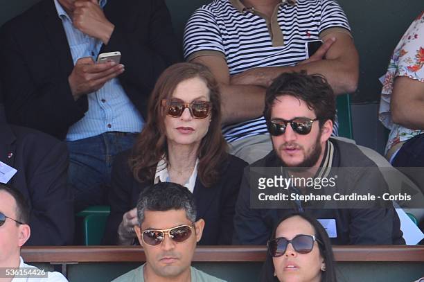 Isabelle Huppert attends the 2015 Roland Garros French Tennis Open - Day Fourteen, on June 6, 2015 in Paris, France.