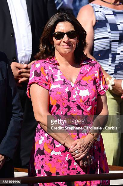 Anne Hidalgo attends the 2015 Roland Garros French Tennis Open - Day Fourteen, on June 6, 2015 in Paris, France.