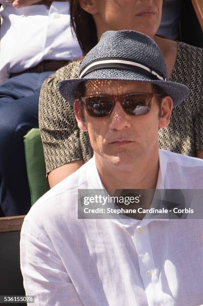 Actor Clive Owen attends the Men Final of 2015 Roland Garros French Tennis Open - Day Fithteen, on June 7, 2015 in Paris, France