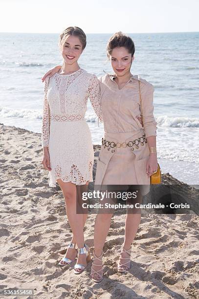 Alice Isaaz and Lola le Lann attend the 29th Cabourg Romantic Film Festival on June 13, 2015 in Cabourg, France.