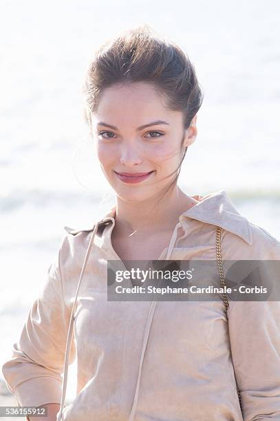 Lola le Lann attends the 29th Cabourg Romantic Film Festival on June 13, 2015 in Cabourg, France.