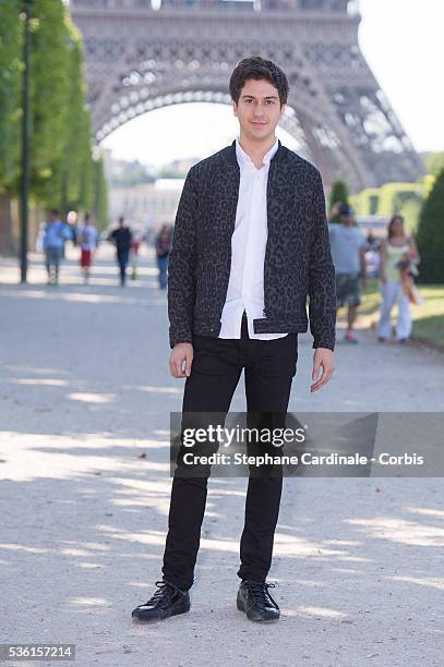 Nat Wolff attends the photocall of the movie 'Paper Towns' on the Champs De Mars on June 17, 2015 in Paris, France.