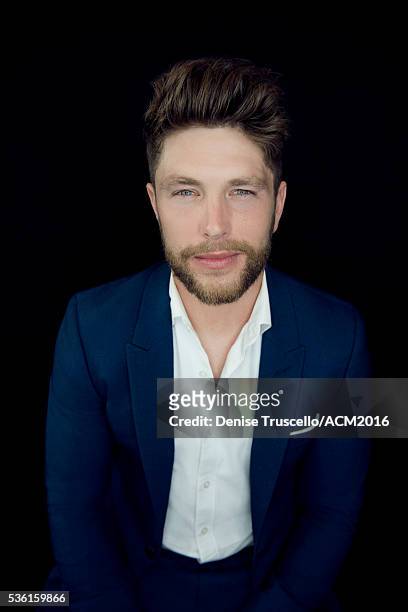 American singer and songwriter Chris Lane poses for a portrait at the 51st Academy Of Country Music Awards on April 3, 2016 in Las Vegas, Nevada.