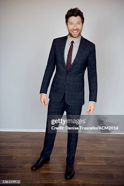 American country music singer Brett Eldredge poses for a portrait at the 51st Academy Of Country Music Awards on April 3, 2016 in Las Vegas, Nevada.