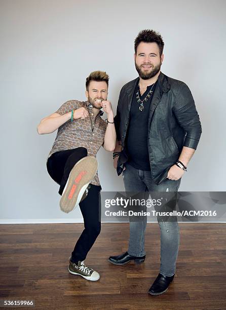 The Swon Brothers pose for a portrait at the 51st Academy Of Country Music Awards on April 3, 2016 in Las Vegas, Nevada.