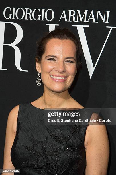 Roberta Armani attends the Giorgio Armani Prive show as part of Paris Fashion Week Haute-Couture Fall/Winter 2015/2016. Held at Palais de Chaillot on...