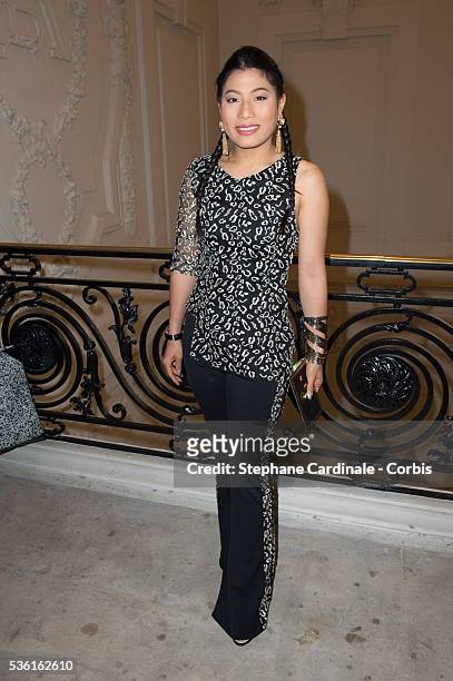Sirivannavari Nariratana attends the Jean Paul Gaultier show as part of Paris Fashion Week Haute Couture Fall/Winter 2015/2016 on July 8, 2015 in...