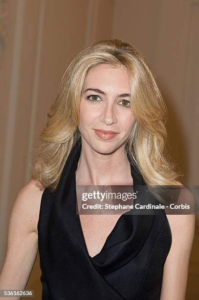 Sabine Getty attends the Jean Paul Gaultier show as part of Paris Fashion Week Haute Couture Fall/Winter 2015/2016 on July 8, 2015 in Paris, France.