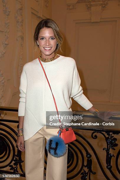 Helena Bordon attends the Jean Paul Gaultier show as part of Paris Fashion Week Haute Couture Fall/Winter 2015/2016 on July 8, 2015 in Paris, France.